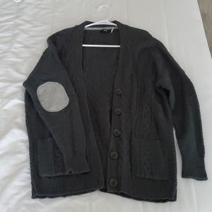 Emerald Green Cable Knit Cardigan